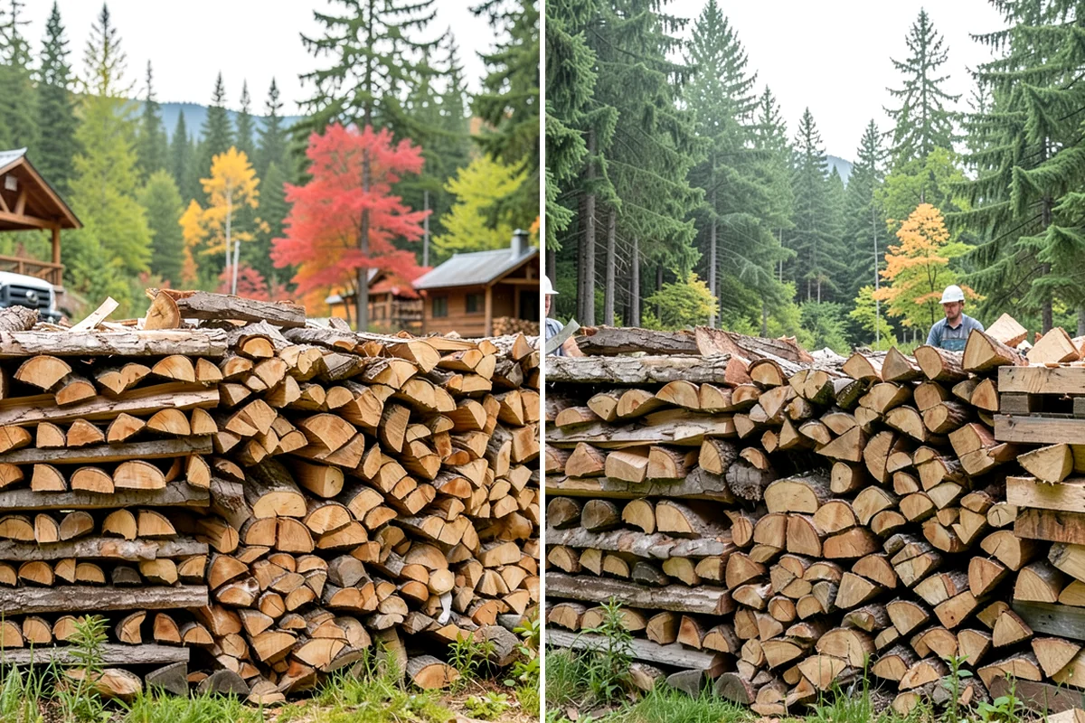 Residential Firewood Delivery in Puyallup, Pierce County, WA - We confirm your address, quantity, and preferred drop spot