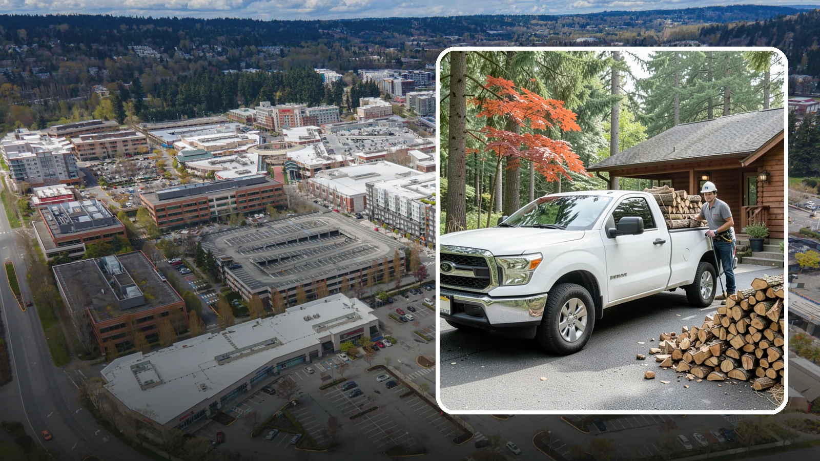 Residential Firewood Delivery in Redmond, King County, WA - We deliver seasoned firewood directly to homes, placing it exactly where you want it around your Pacific Northwest property.