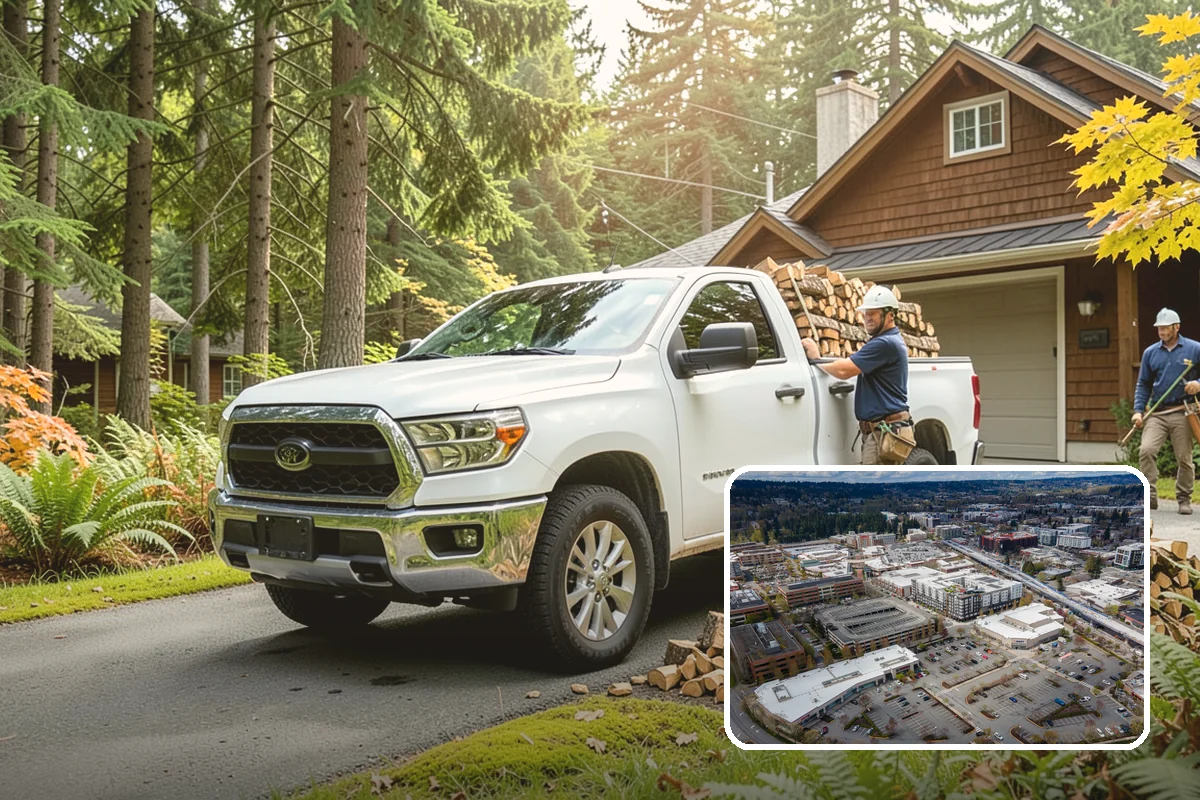 Residential Firewood Delivery in Redmond, King County, WA - Wood placed where it is most convenient for you