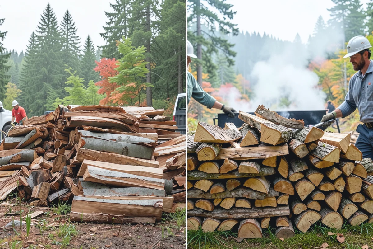 Residential Firewood Delivery in Redmond, King County, WA - We confirm your address, quantity, and preferred drop spot