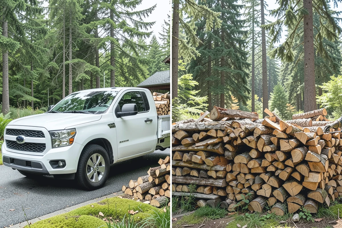 Residential Firewood Delivery in Renton, King County, WA - We confirm your address, quantity, and preferred drop spot