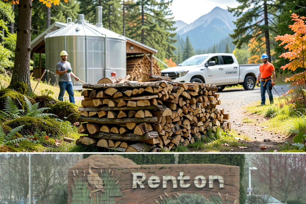 Residential Firewood Delivery in Renton, King County, WA - Schedule residential delivery in early fall so your home is stocked before the cold, wet weather sets in.