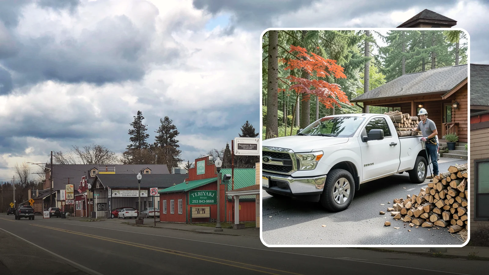 Residential Firewood Delivery in Roy, Pierce County, WA - We deliver seasoned firewood directly to homes, placing it exactly where you want it around your Pacific Northwest property.