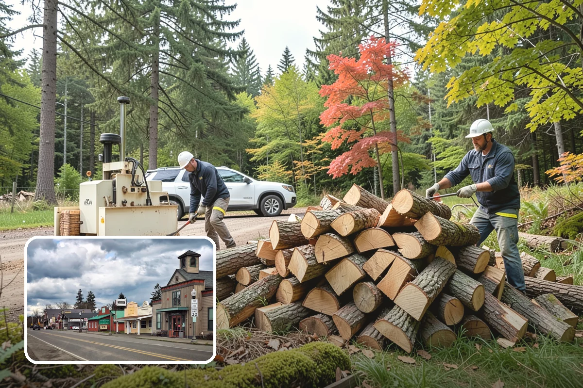 Residential Firewood Delivery in Roy, Pierce County, WA - Wood placed where it is most convenient for you