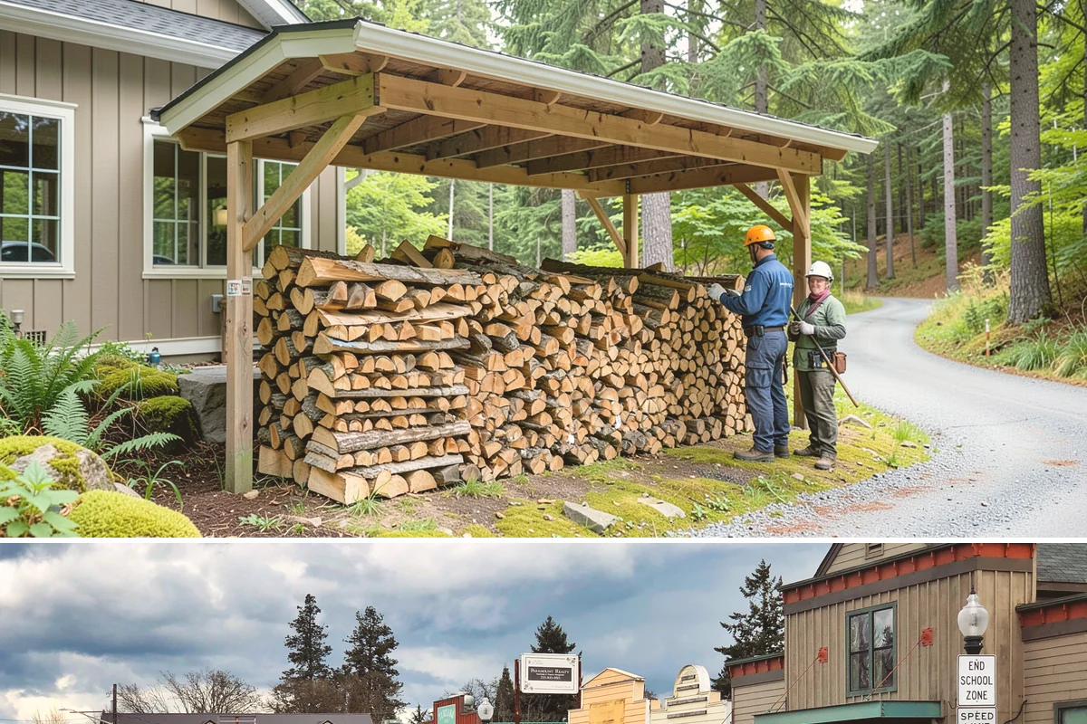 Residential Firewood Delivery in Roy, Pierce County, WA - Schedule residential delivery in early fall so your home is stocked before the cold, wet weather sets in.