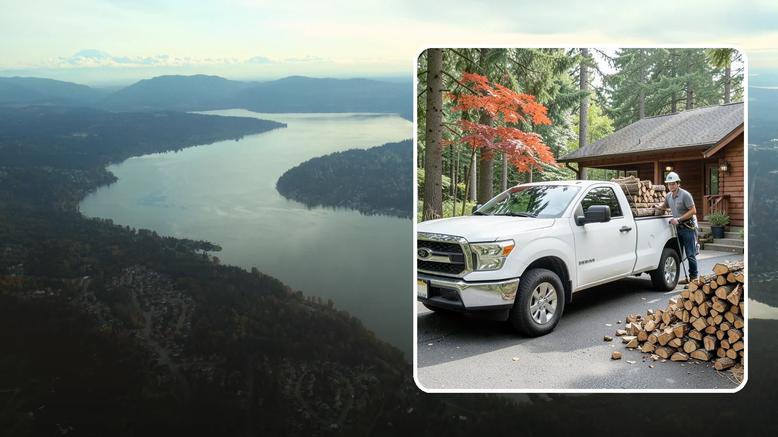 Residential Firewood Delivery in Sammamish, King County, WA - We deliver seasoned firewood directly to homes, placing it exactly where you want it around your Pacific Northwest property.