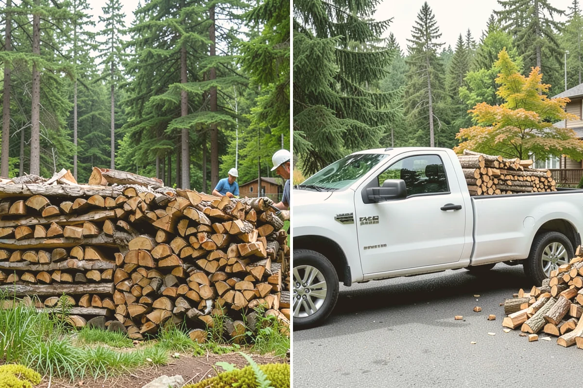 Residential Firewood Delivery in Sammamish, King County, WA - We confirm your address, quantity, and preferred drop spot