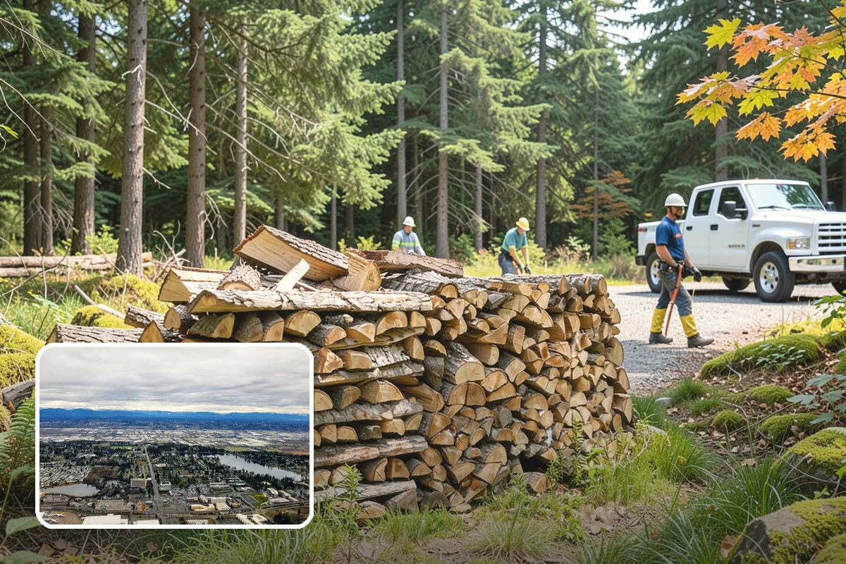 Residential Firewood Delivery in SeaTac, WA - Wood placed where it is most convenient for you