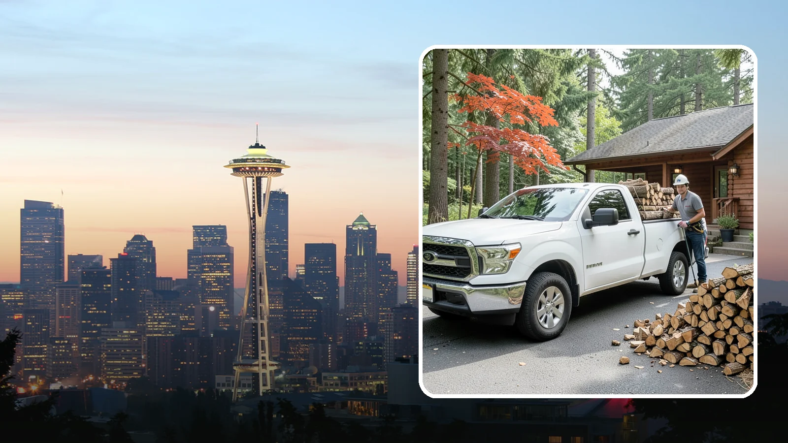 Residential Firewood Delivery in Seattle, King County, WA - We deliver seasoned firewood directly to homes, placing it exactly where you want it around your Pacific Northwest property.