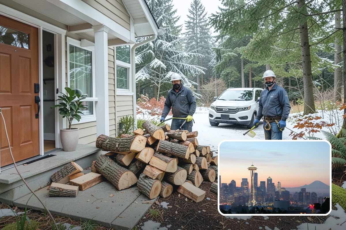 Residential Firewood Delivery in Seattle, King County, WA - Wood placed where it is most convenient for you