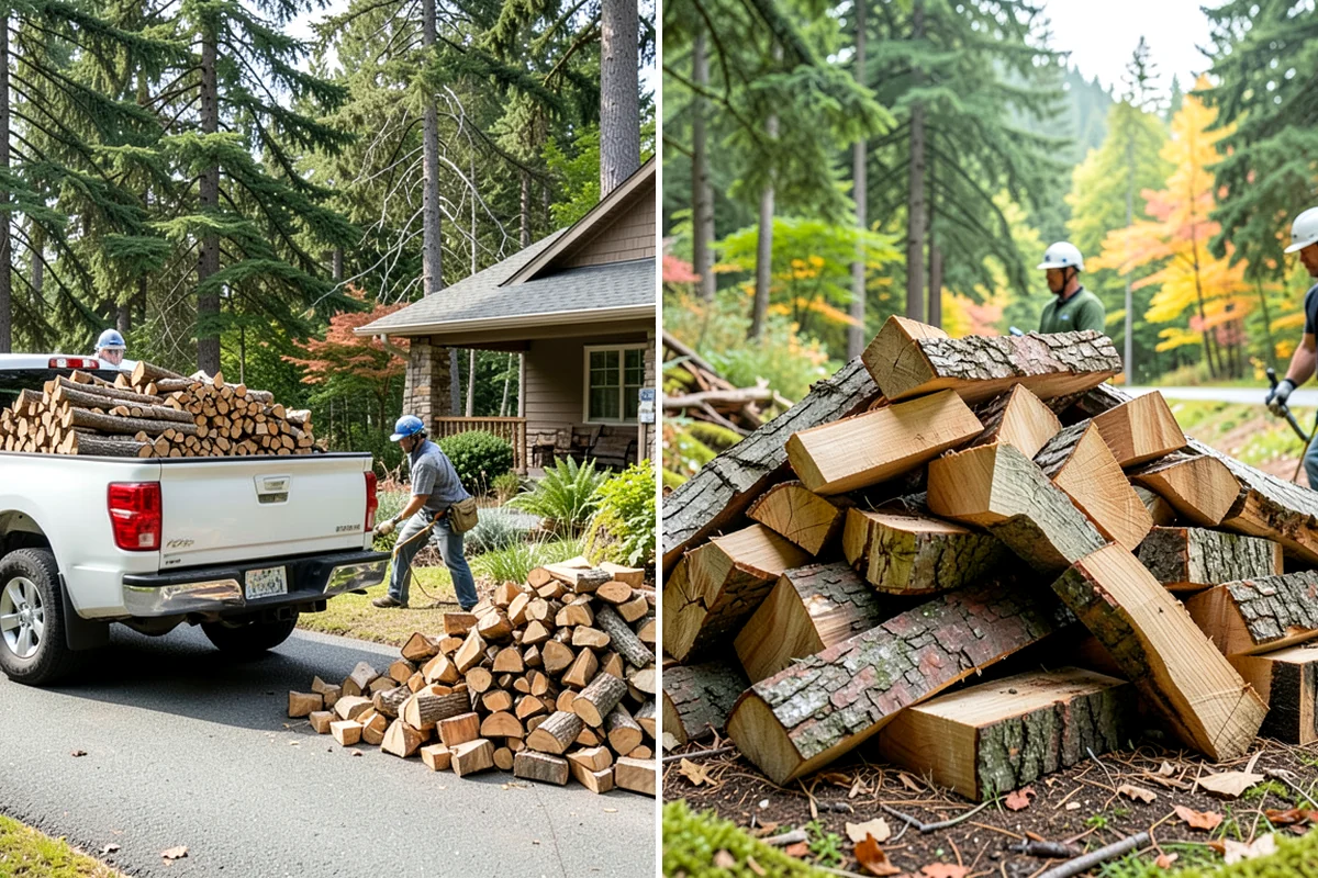Residential Firewood Delivery in Seattle, King County, WA - We confirm your address, quantity, and preferred drop spot