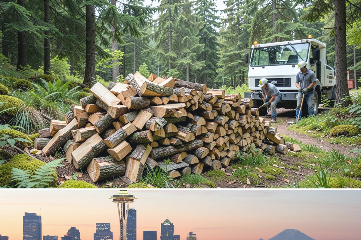 Residential Firewood Delivery in Seattle, King County, WA - Schedule residential delivery in early fall so your home is stocked before the cold, wet weather sets in.
