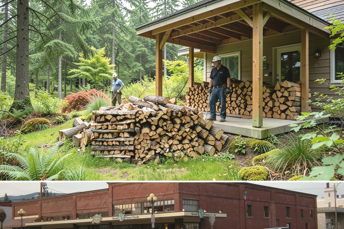 Residential Firewood Delivery in Sedro-Woolley, Skagit County, WA - Schedule residential delivery in early fall so your home is stocked before the cold, wet weather sets in.
