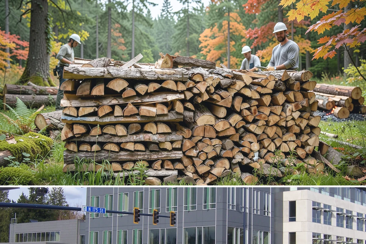 Residential Firewood Delivery in Shoreline, King County, WA - Schedule residential delivery in early fall so your home is stocked before the cold, wet weather sets in.