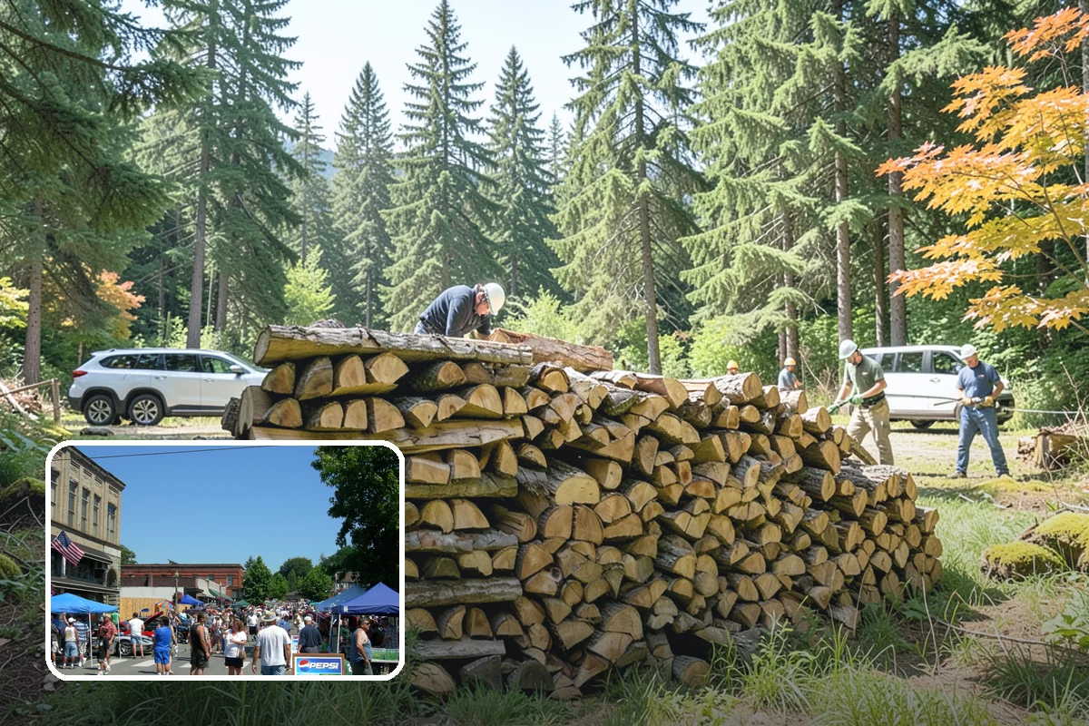 Residential Firewood Delivery in Snohomish, Snohomish County, WA - Wood placed where it is most convenient for you