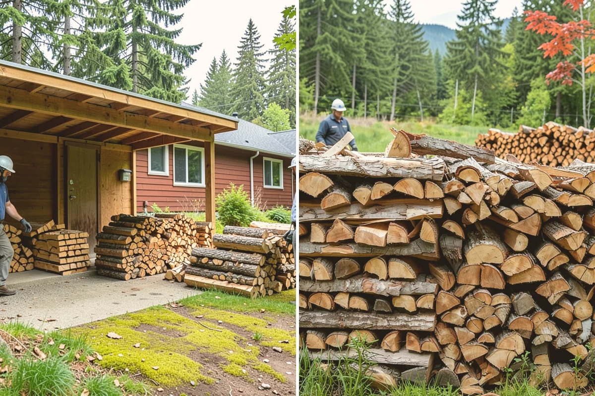 Residential Firewood Delivery in Snohomish, Snohomish County, WA - We confirm your address, quantity, and preferred drop spot