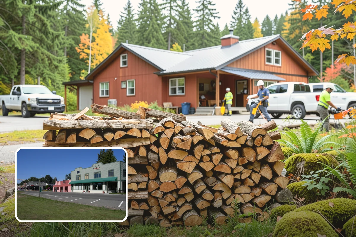 Residential Firewood Delivery in Snoqualmie, King County, WA - Wood placed where it is most convenient for you