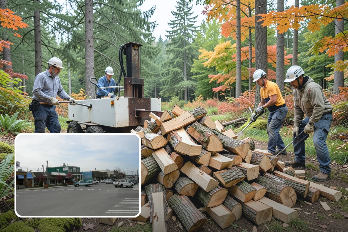 Residential Firewood Delivery in Stanwood, Snohomish County, WA - Wood placed where it is most convenient for you
