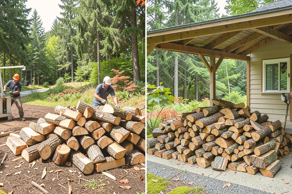 Residential Firewood Delivery in Stanwood, Snohomish County, WA - We confirm your address, quantity, and preferred drop spot