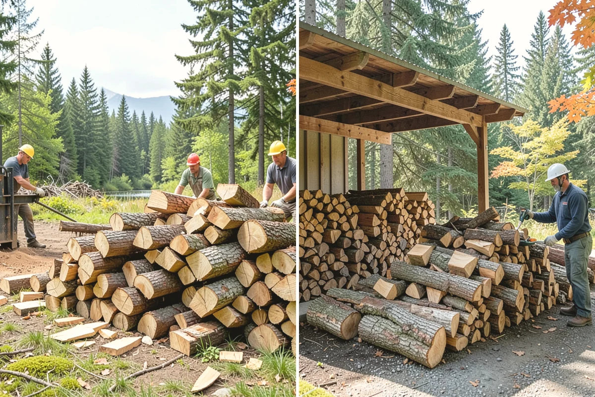 Residential Firewood Delivery in Steilacoom, Pierce County, WA - We confirm your address, quantity, and preferred drop spot