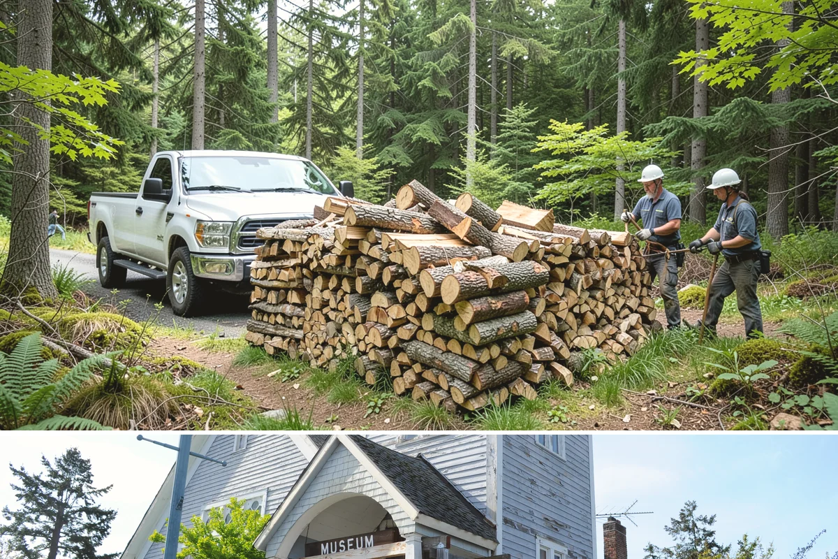 Residential Firewood Delivery in Steilacoom, Pierce County, WA - Schedule residential delivery in early fall so your home is stocked before the cold, wet weather sets in.