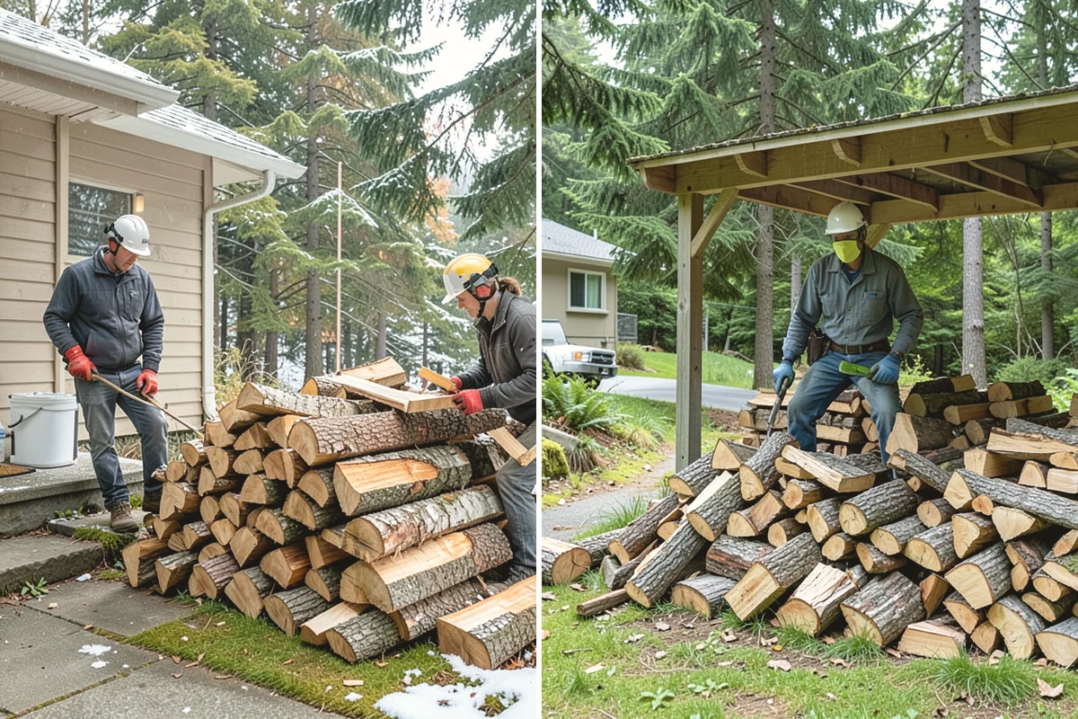 Residential Firewood Delivery in Tacoma, Pierce County, WA - We confirm your address, quantity, and preferred drop spot
