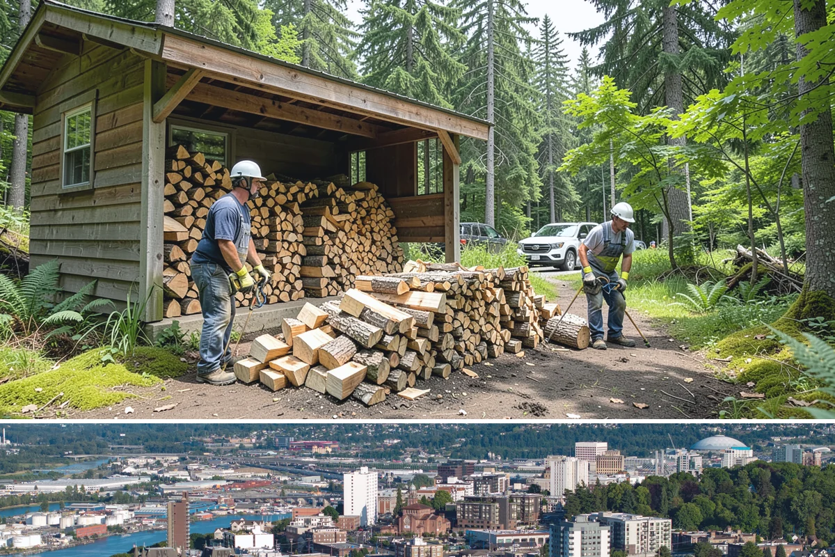 Residential Firewood Delivery in Tacoma, Pierce County, WA - Schedule residential delivery in early fall so your home is stocked before the cold, wet weather sets in.