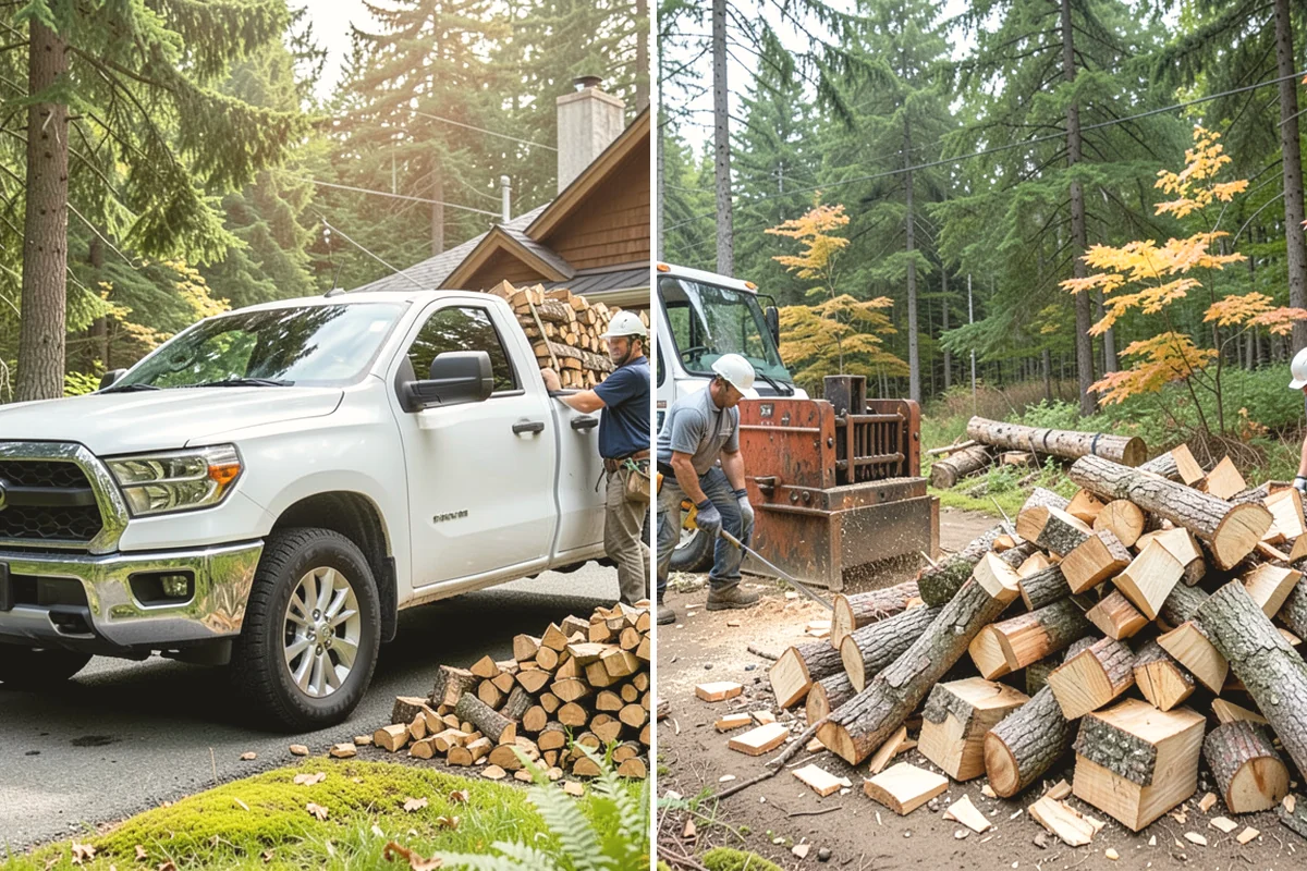 Residential Firewood Delivery in Tukwila, King County, WA - We confirm your address, quantity, and preferred drop spot