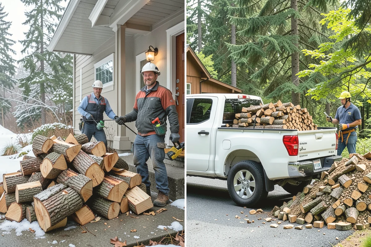 Residential Firewood Delivery in University Place, Pierce County, WA - We confirm your address, quantity, and preferred drop spot