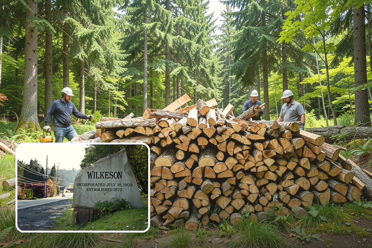 Residential Firewood Delivery in Wilkeson, Pierce County, WA - Wood placed where it is most convenient for you