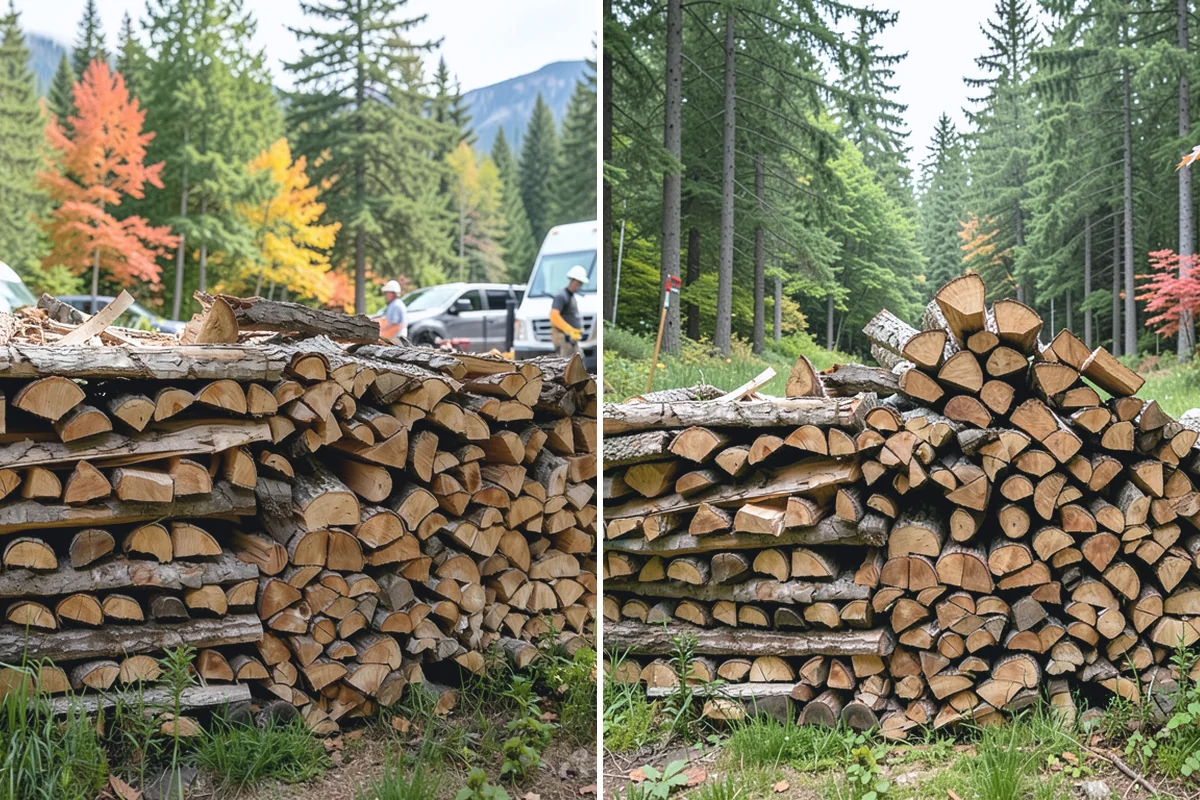 Residential Firewood Delivery in Woodinville, King County, WA - We confirm your address, quantity, and preferred drop spot