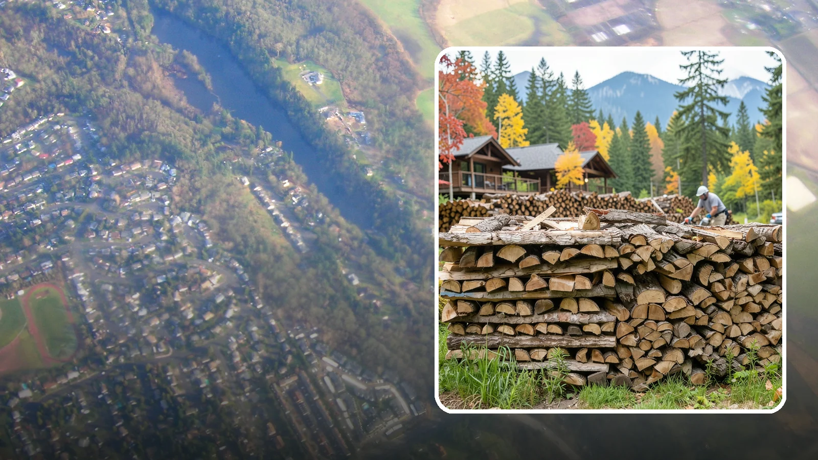 Resort Firewood in Algona, King County, WA - We provide Pacific Northwest resorts with clean, seasoned firewood for guest fireplaces, fire pits, and gathering areas.