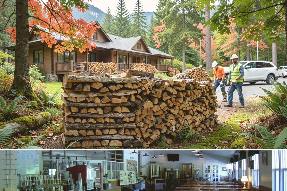Resort Firewood in Black Diamond, King County, WA - Increase supply ahead of the cozy fall and winter seasons when guests use fires most.
