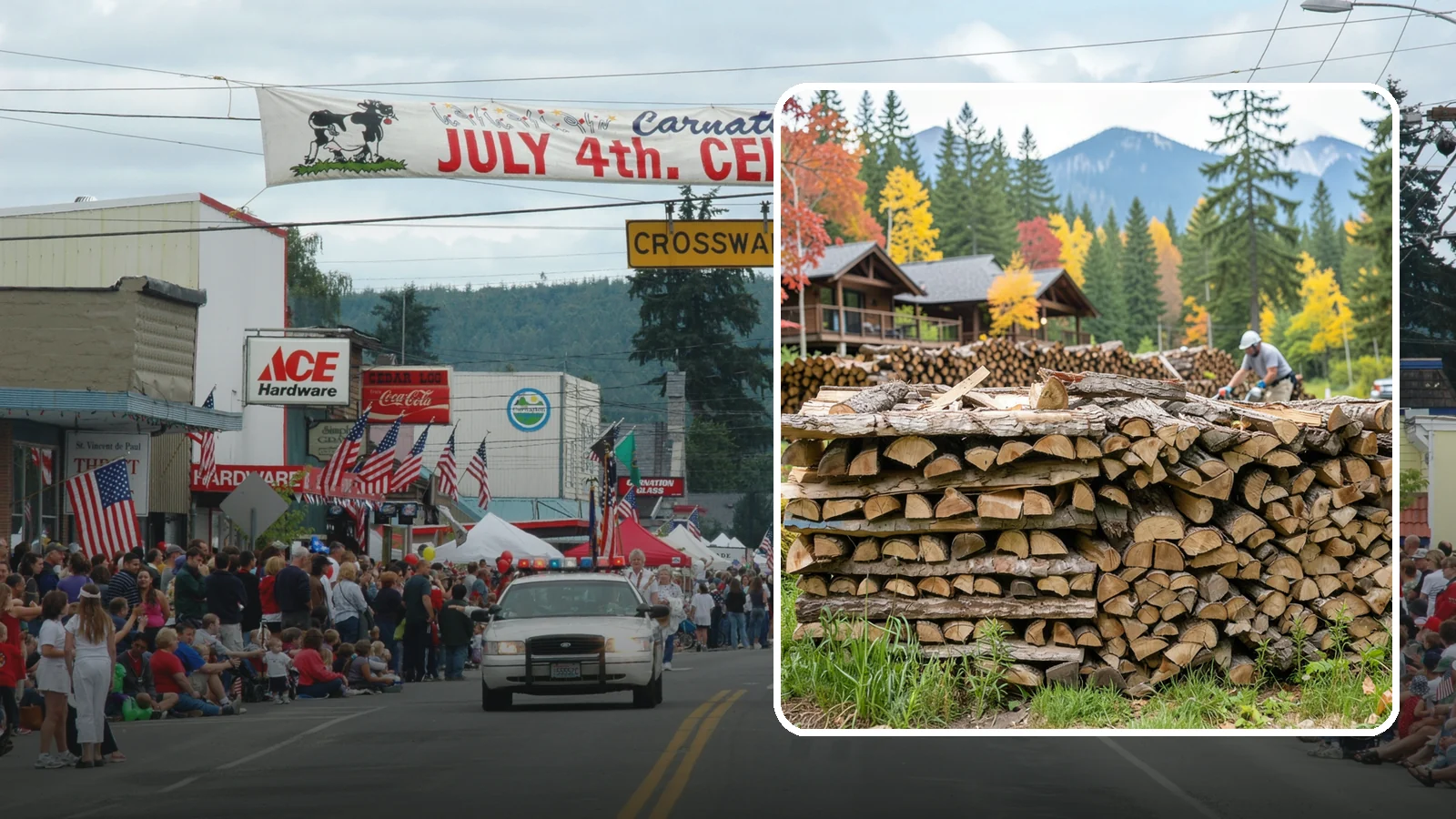 Resort Firewood in Carnation, King County, WA - We provide Pacific Northwest resorts with clean, seasoned firewood for guest fireplaces, fire pits, and gathering areas.