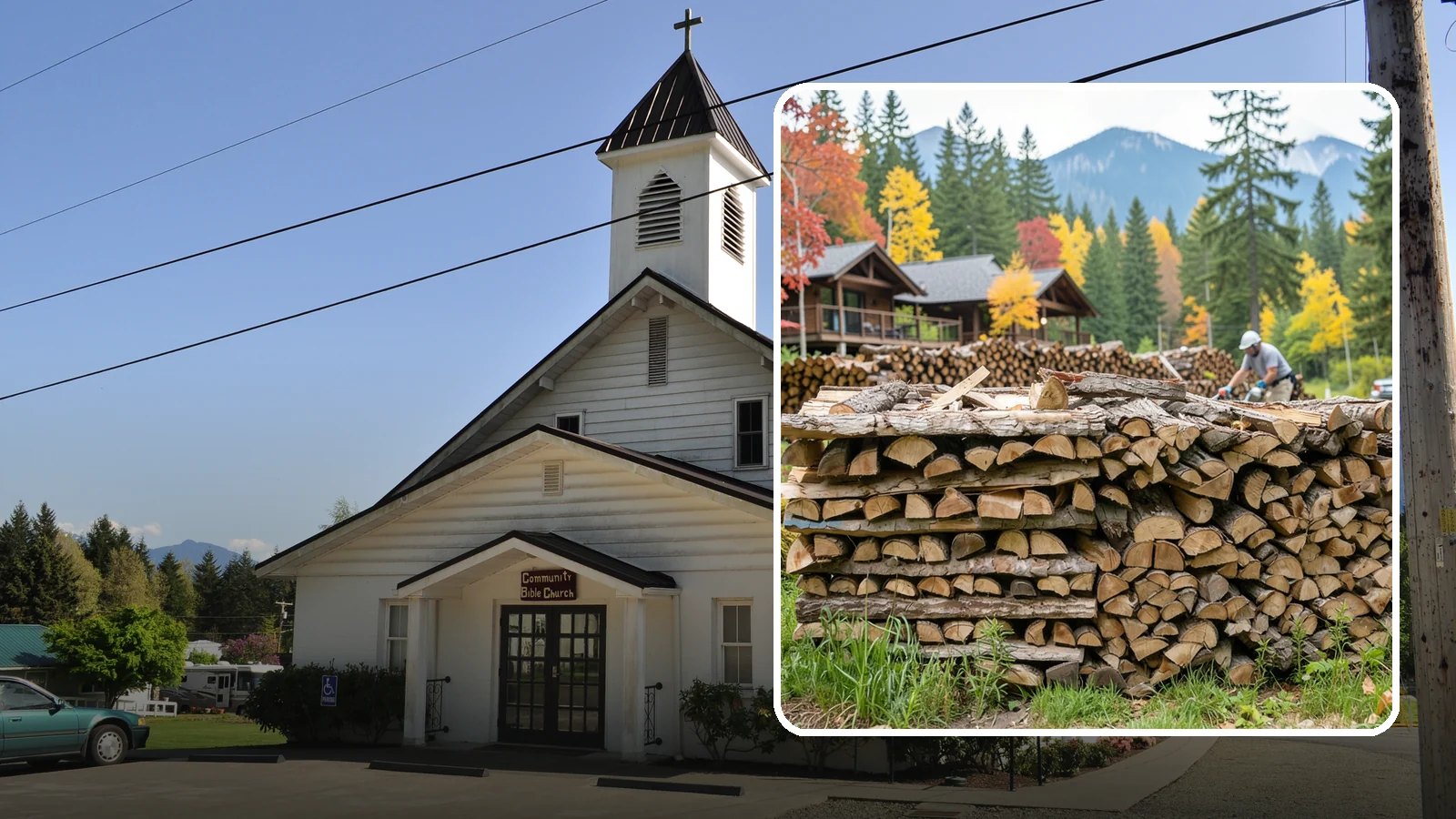 Resort Firewood in Concrete, Skagit County, WA - We provide Pacific Northwest resorts with clean, seasoned firewood for guest fireplaces, fire pits, and gathering areas.