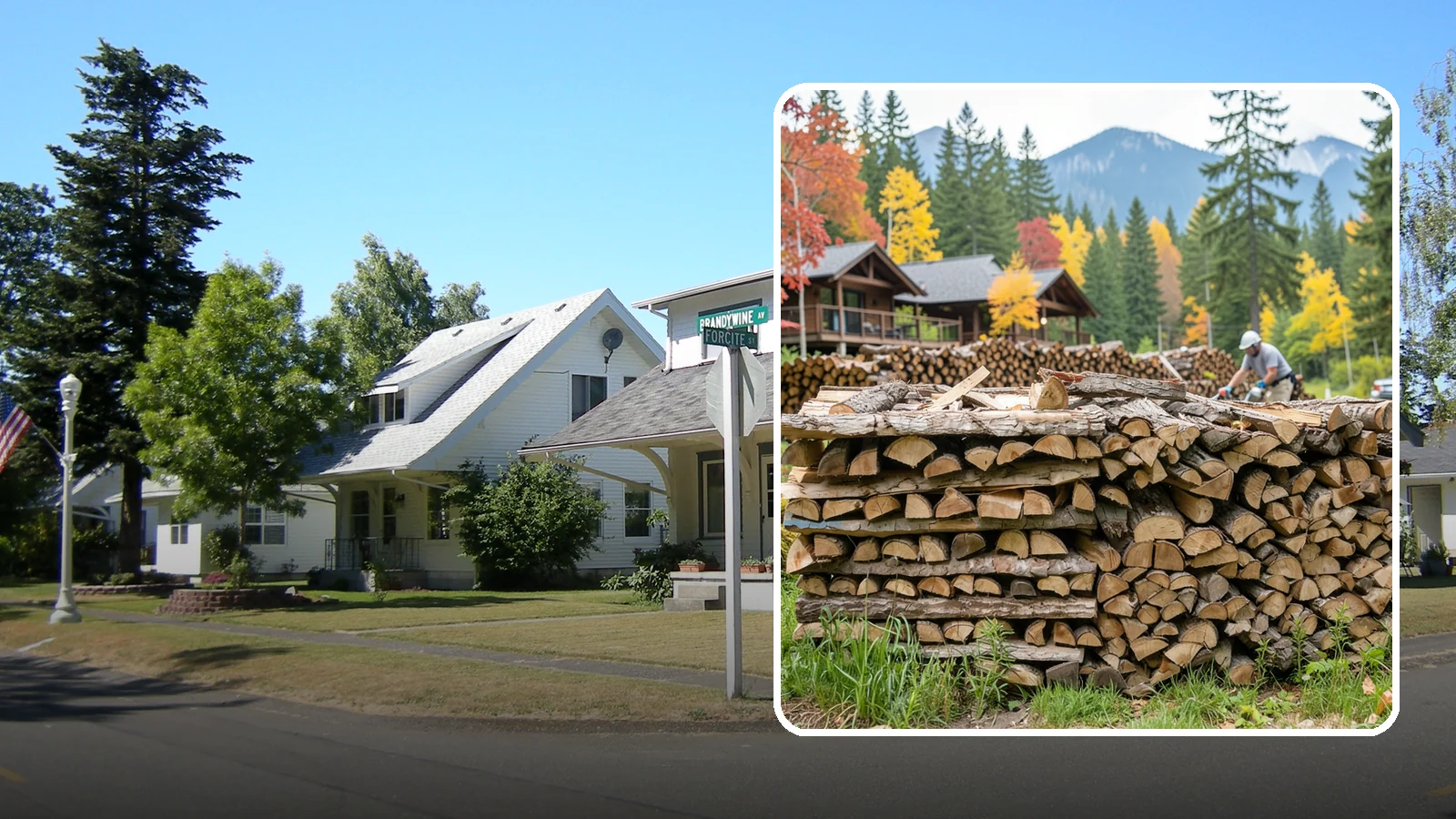 Resort Firewood in DuPont, Pierce County, WA - We provide Pacific Northwest resorts with clean, seasoned firewood for guest fireplaces, fire pits, and gathering areas.