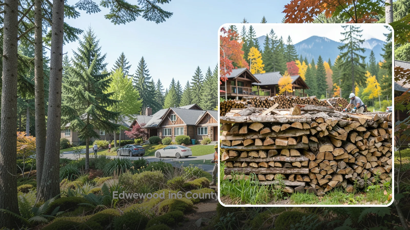 Resort Firewood in Edgewood, Pierce County, WA - We provide Pacific Northwest resorts with clean, seasoned firewood for guest fireplaces, fire pits, and gathering areas.