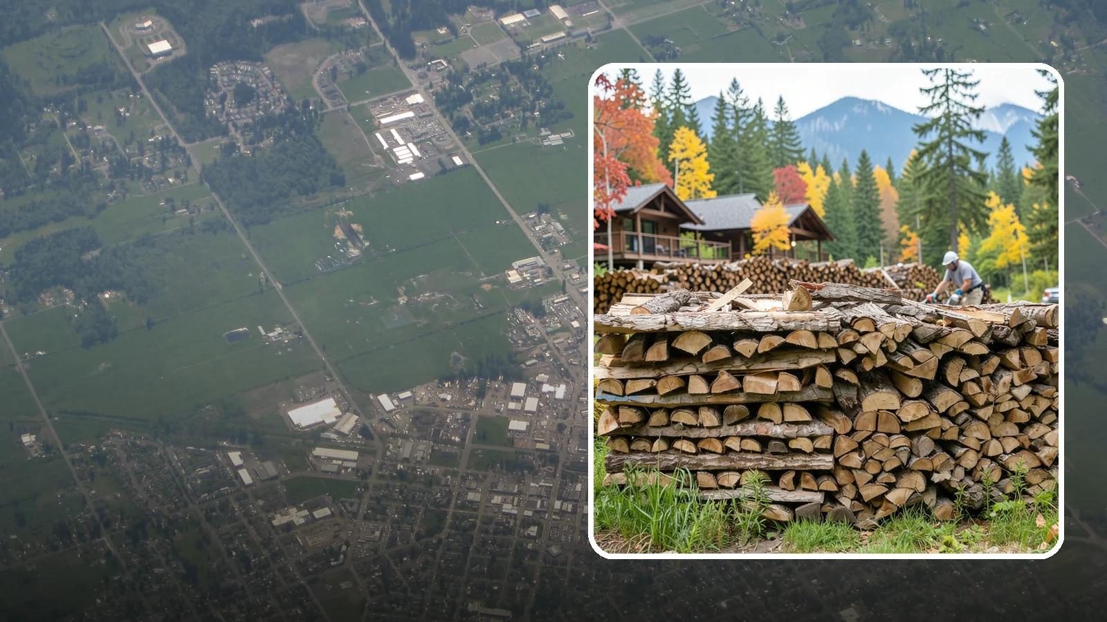 Resort Firewood in Enumclaw, King County, WA - We provide Pacific Northwest resorts with clean, seasoned firewood for guest fireplaces, fire pits, and gathering areas.