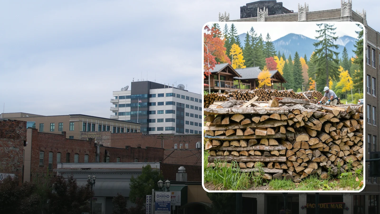 Resort Firewood in Everett, Snohomish County, WA - We provide Pacific Northwest resorts with clean, seasoned firewood for guest fireplaces, fire pits, and gathering areas.