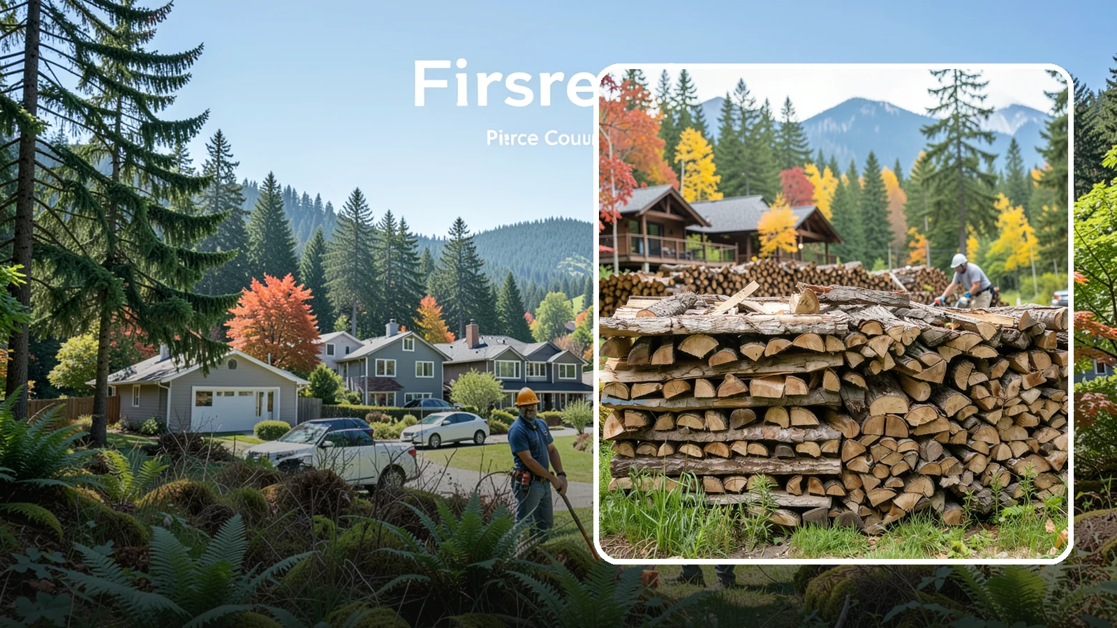 Resort Firewood in Fircrest, Pierce County, WA - We provide Pacific Northwest resorts with clean, seasoned firewood for guest fireplaces, fire pits, and gathering areas.