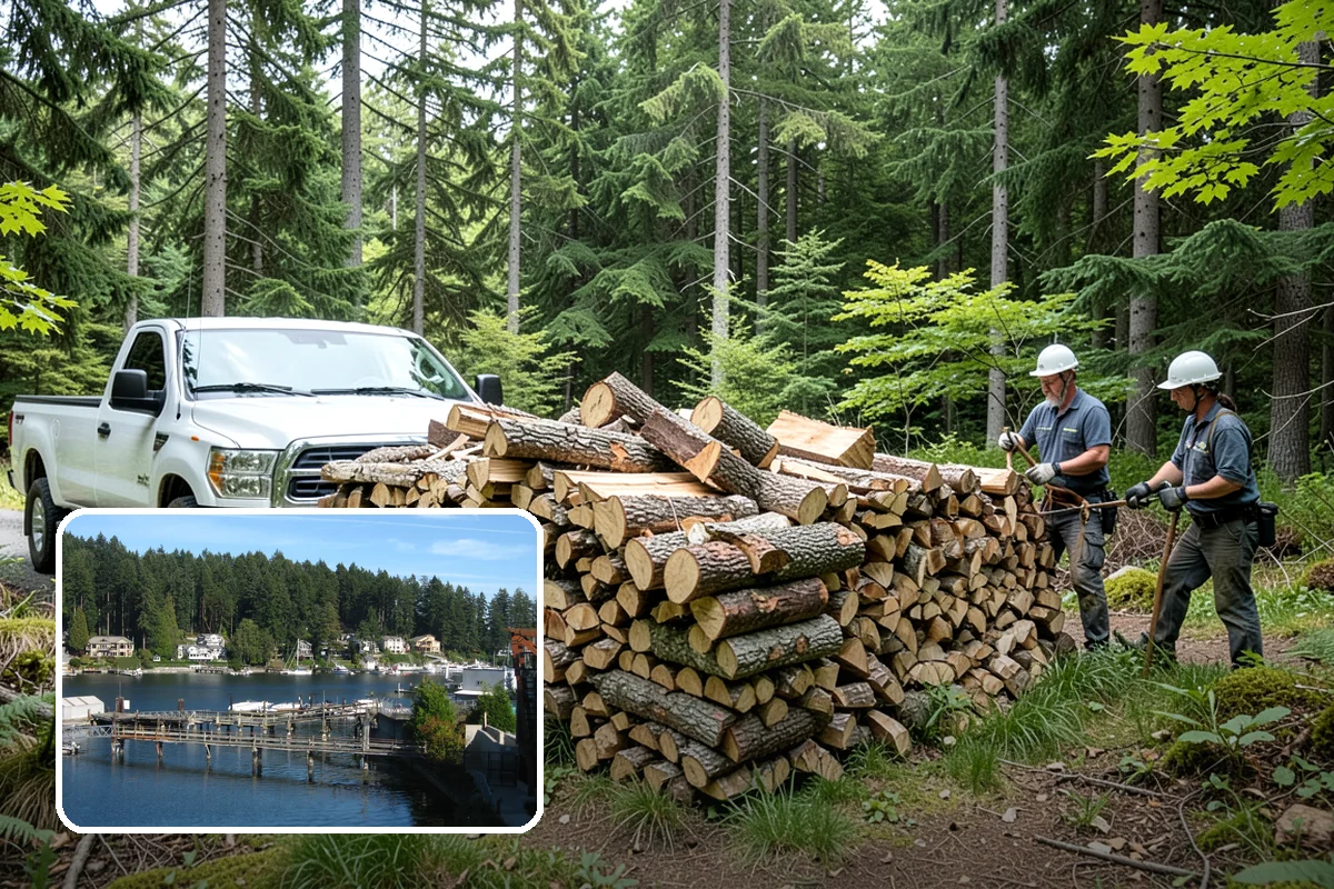 Resort Firewood in Gig Harbor, Pierce County, WA - Clean, easy-lighting wood for a great guest experience