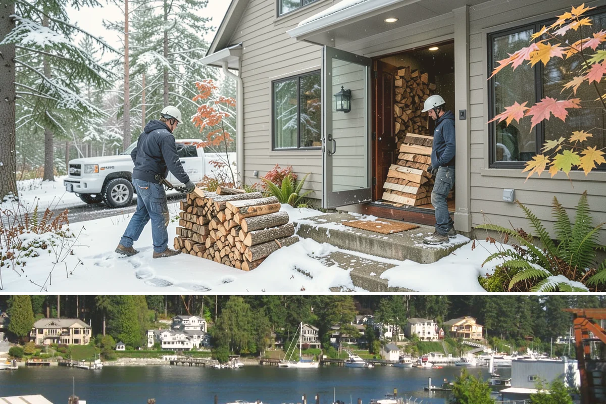 Resort Firewood in Gig Harbor, Pierce County, WA - Increase supply ahead of the cozy fall and winter seasons when guests use fires most.