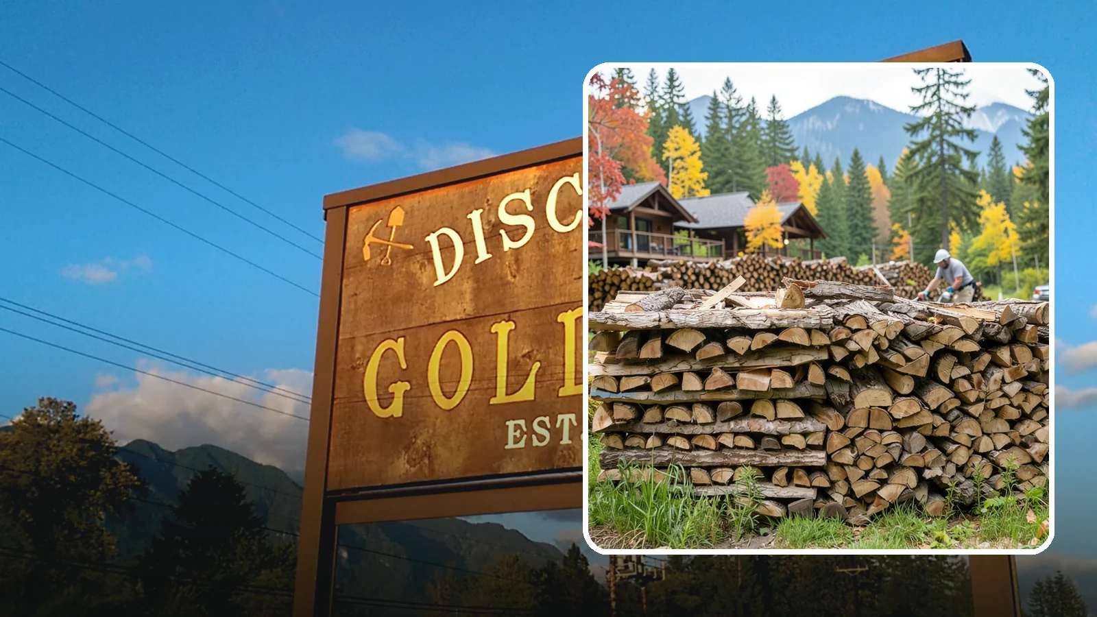 Resort Firewood in Gold Bar, Snohomish County, WA - We provide Pacific Northwest resorts with clean, seasoned firewood for guest fireplaces, fire pits, and gathering areas.