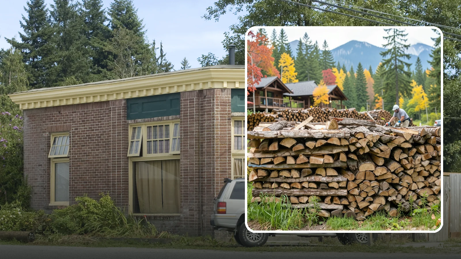 Resort Firewood in Hamilton, Skagit County, WA - We provide Pacific Northwest resorts with clean, seasoned firewood for guest fireplaces, fire pits, and gathering areas.