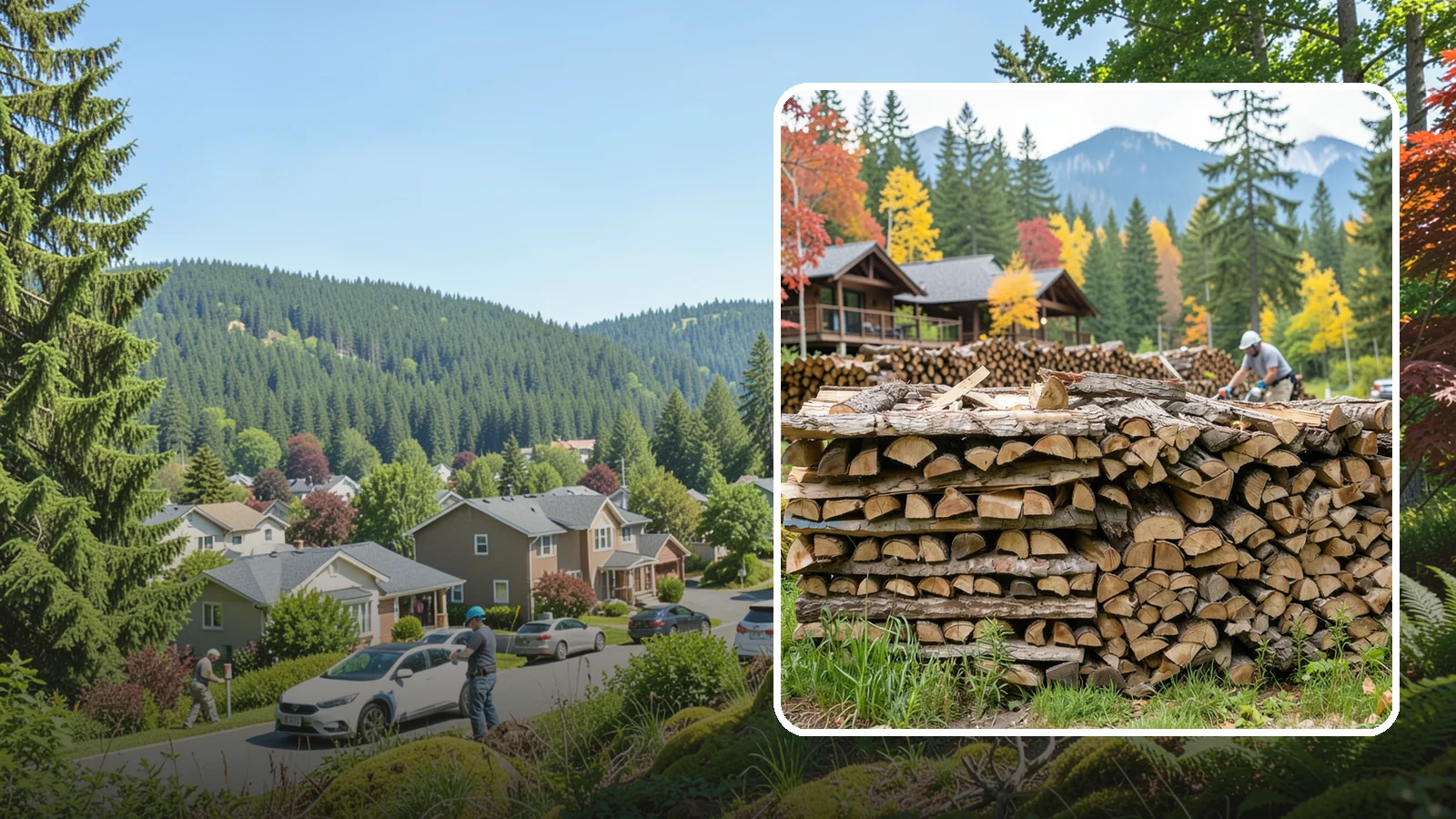 Resort Firewood in Index, Snohomish County, WA - We provide Pacific Northwest resorts with clean, seasoned firewood for guest fireplaces, fire pits, and gathering areas.