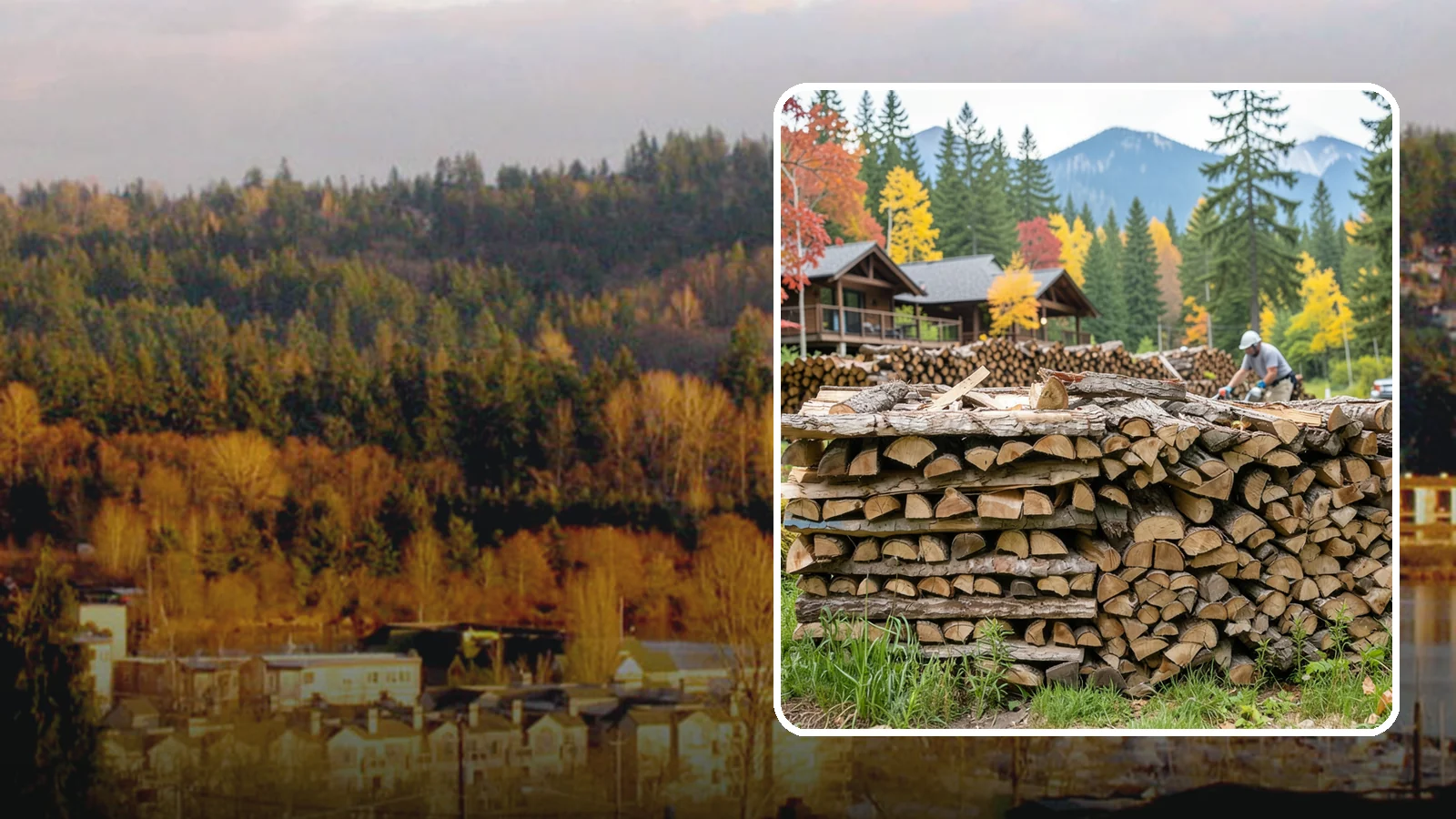Resort Firewood in Kenmore, King County, WA - We provide Pacific Northwest resorts with clean, seasoned firewood for guest fireplaces, fire pits, and gathering areas.