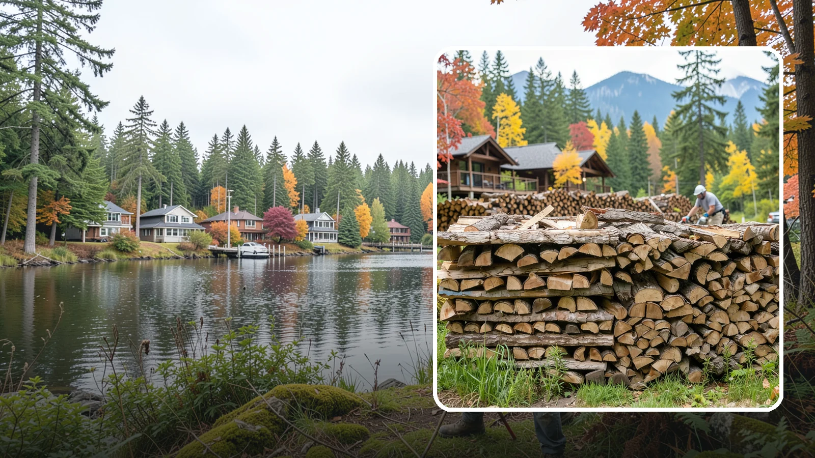 Resort Firewood in La Conner, Skagit County, WA - We provide Pacific Northwest resorts with clean, seasoned firewood for guest fireplaces, fire pits, and gathering areas.