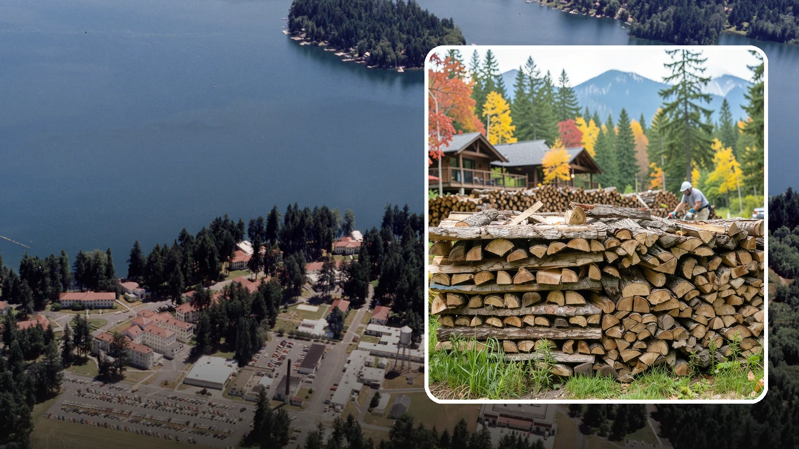 Resort Firewood in Lakewood, Pierce County, WA - We provide Pacific Northwest resorts with clean, seasoned firewood for guest fireplaces, fire pits, and gathering areas.