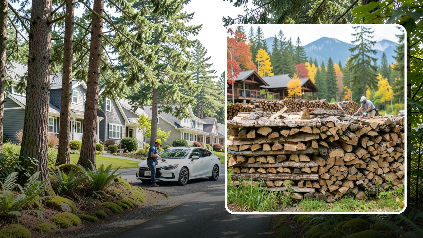 Resort Firewood in Normandy Park, King County, WA - We provide Pacific Northwest resorts with clean, seasoned firewood for guest fireplaces, fire pits, and gathering areas.