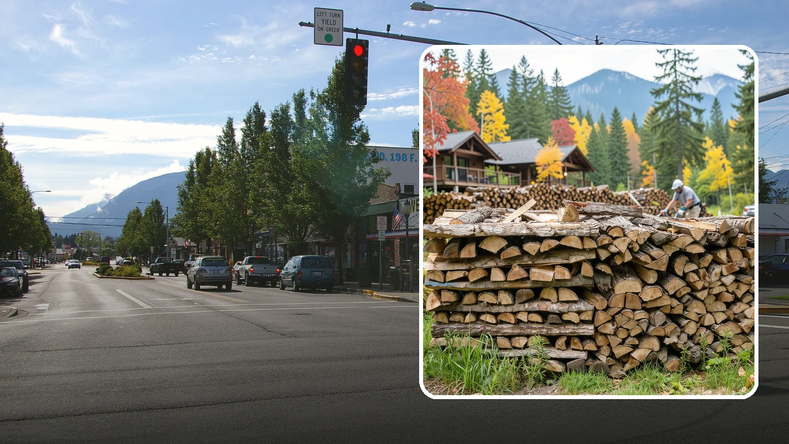 Resort Firewood in North Bend, King County, WA - We provide Pacific Northwest resorts with clean, seasoned firewood for guest fireplaces, fire pits, and gathering areas.